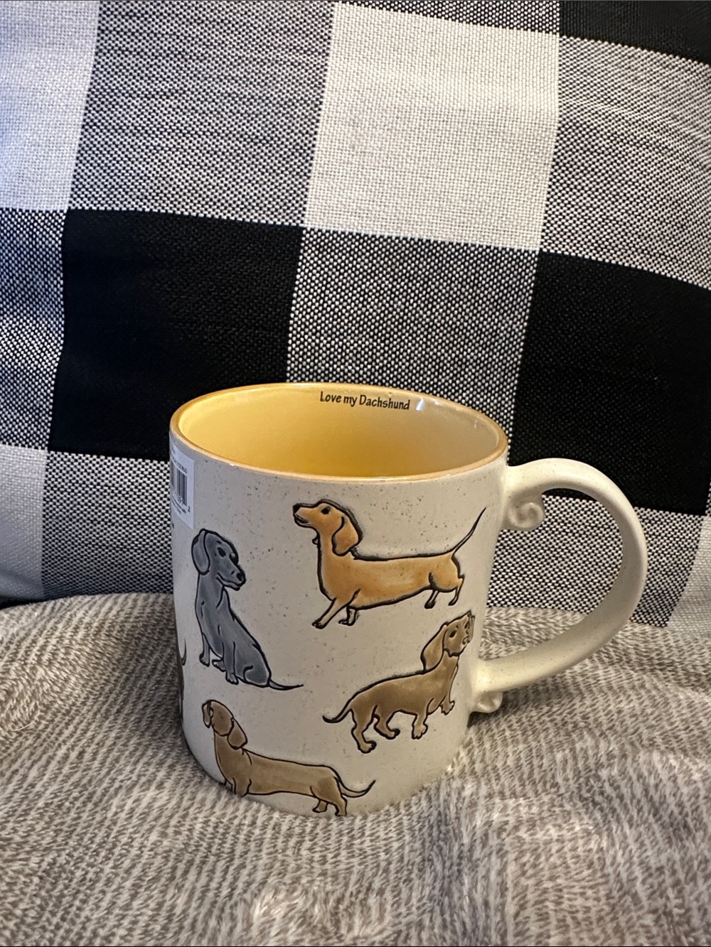Love May Dachshund Ceramic Coffee Mug - Large Spectultum Designz